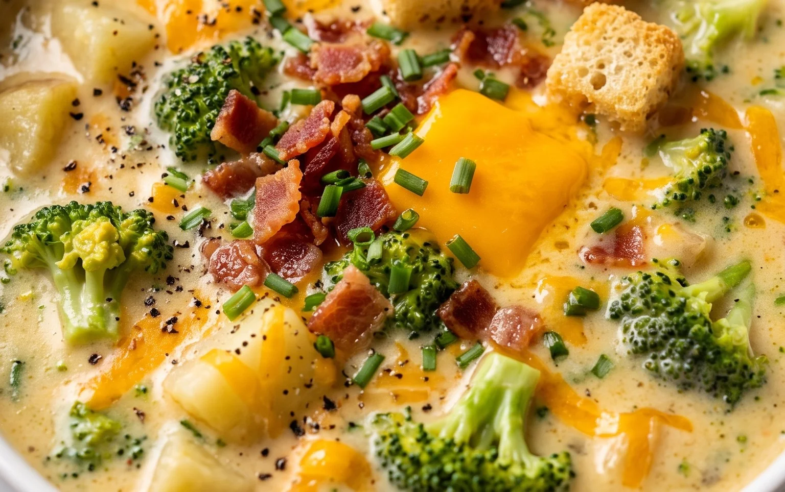 Broccoli Potato Cheese Soup Recipe