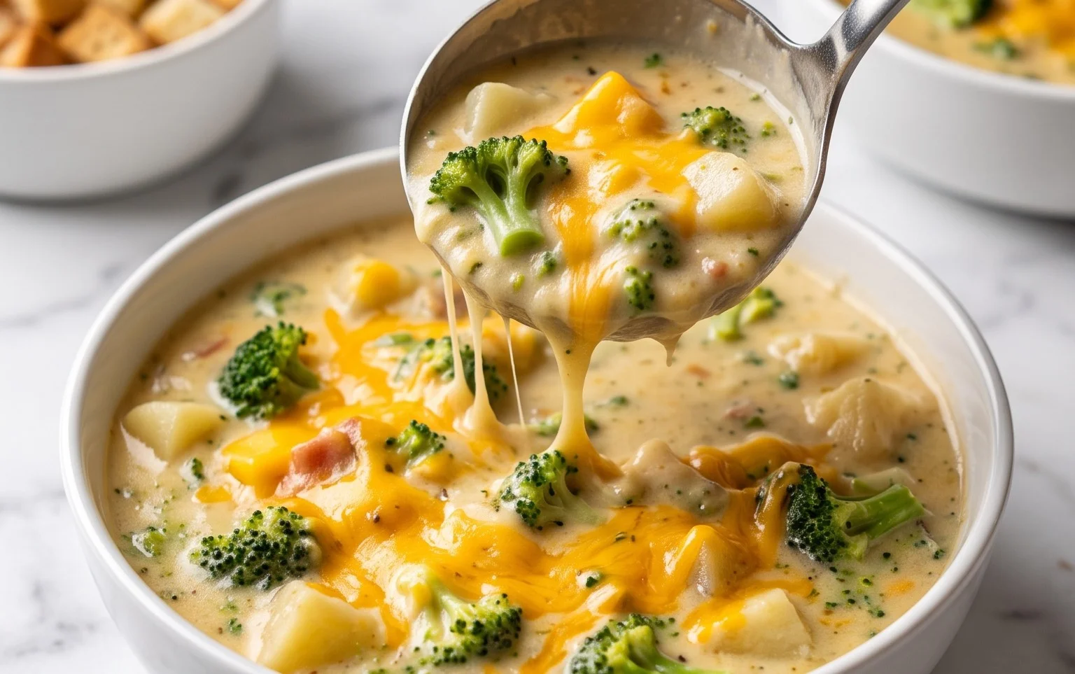 Soupe Brocolis Pommes de Terre Fromage : Réconfort Facile