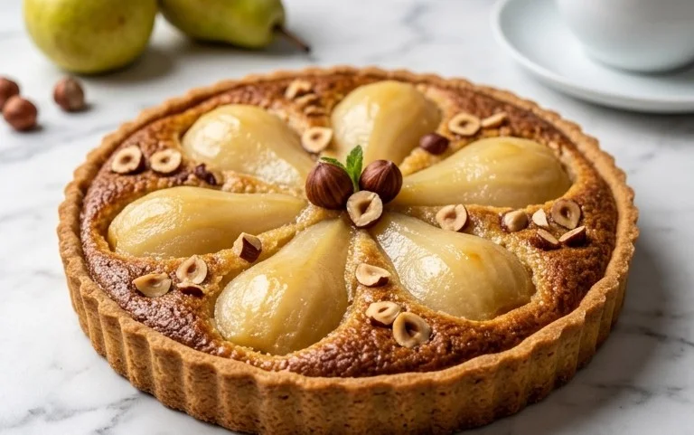 Tarte Poire Noisette Sablé Breton : Délice Automnal