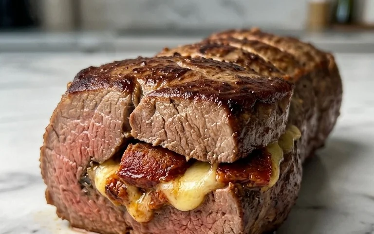 Filet mignon farci : beef chorizo & Comté fondants